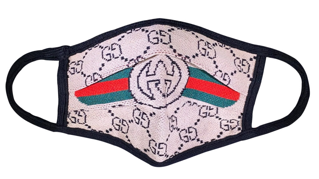 GG Stripe Luxury Knit Face Mask Designer Masks, Luxury Face Masks